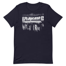 Load image into Gallery viewer, Playland Unisex T-Shirt Front Navy