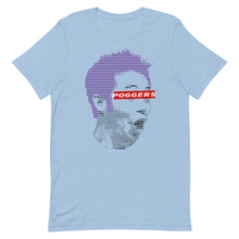 Load image into Gallery viewer, Ascii Poggers Unisex T-Shirt Front Light Blue