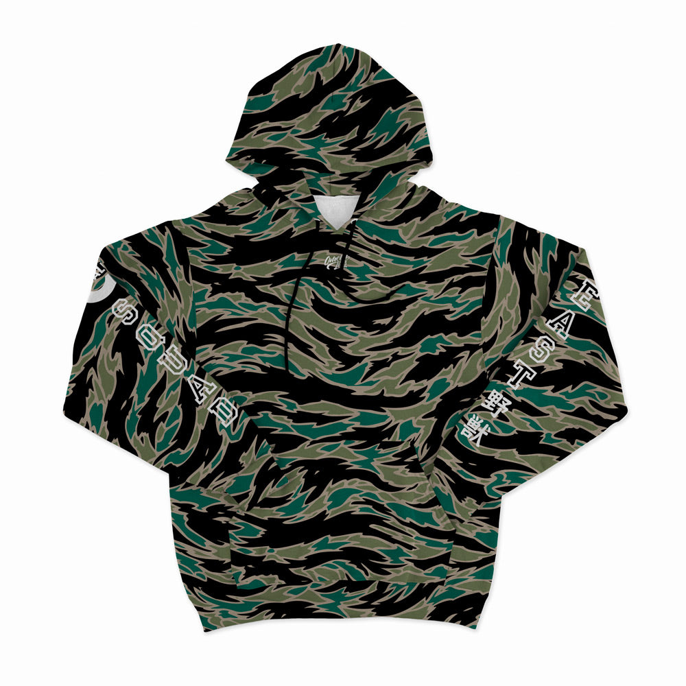 Army Green Beast Camo Unisex Hoodie Front