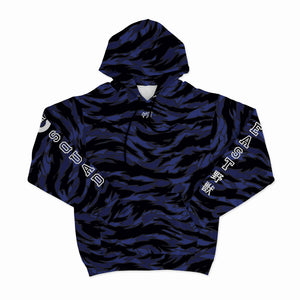 Blue Beast Camo Unisex Hoodie Front