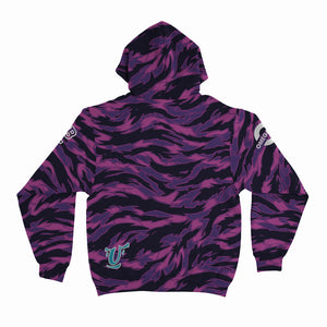 Purple Beast Camo Unisex Hoodie Back