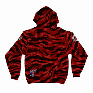 Red Beast Camo Unisex Hoodie Front