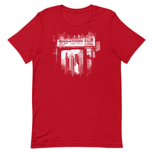 Load image into Gallery viewer, Chinatown Fair Unisex T-Shirt Front Red
