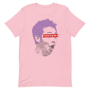 Ascii Poggers Unisex T-Shirt Front Pink