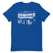 Load image into Gallery viewer, Playland Unisex T-Shirt Front Royal Blue
