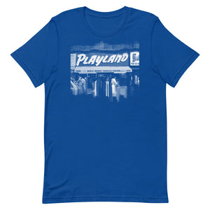 Playland Unisex T-Shirt Front Royal Blue