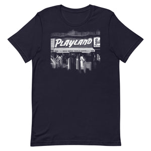 Playland Unisex T-Shirt Front Navy