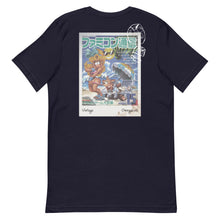 Load image into Gallery viewer, Vintage Famitsu Summer Cover Unisex T-Shirt Back Navy
