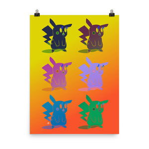 Pogkachu Alt 1 Print Poster