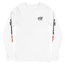 Load image into Gallery viewer, OmegaAF Unisex Long Sleeve Tee Front White
