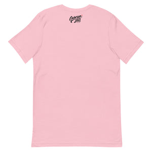 Ascii Poggers Unisex T-Shirt Back Pink