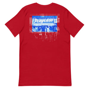 Playland Unisex T-Shirt Back Red