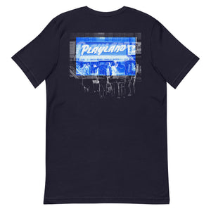 Playland Unisex T-Shirt Back Navy