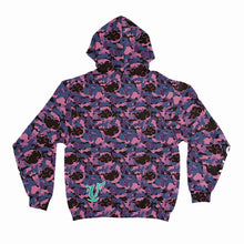 Load image into Gallery viewer, Purple Akatsuki Camo Unisex Hoodie Back
