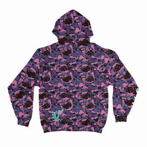 Purple Akatsuki Camo Unisex Hoodie Back