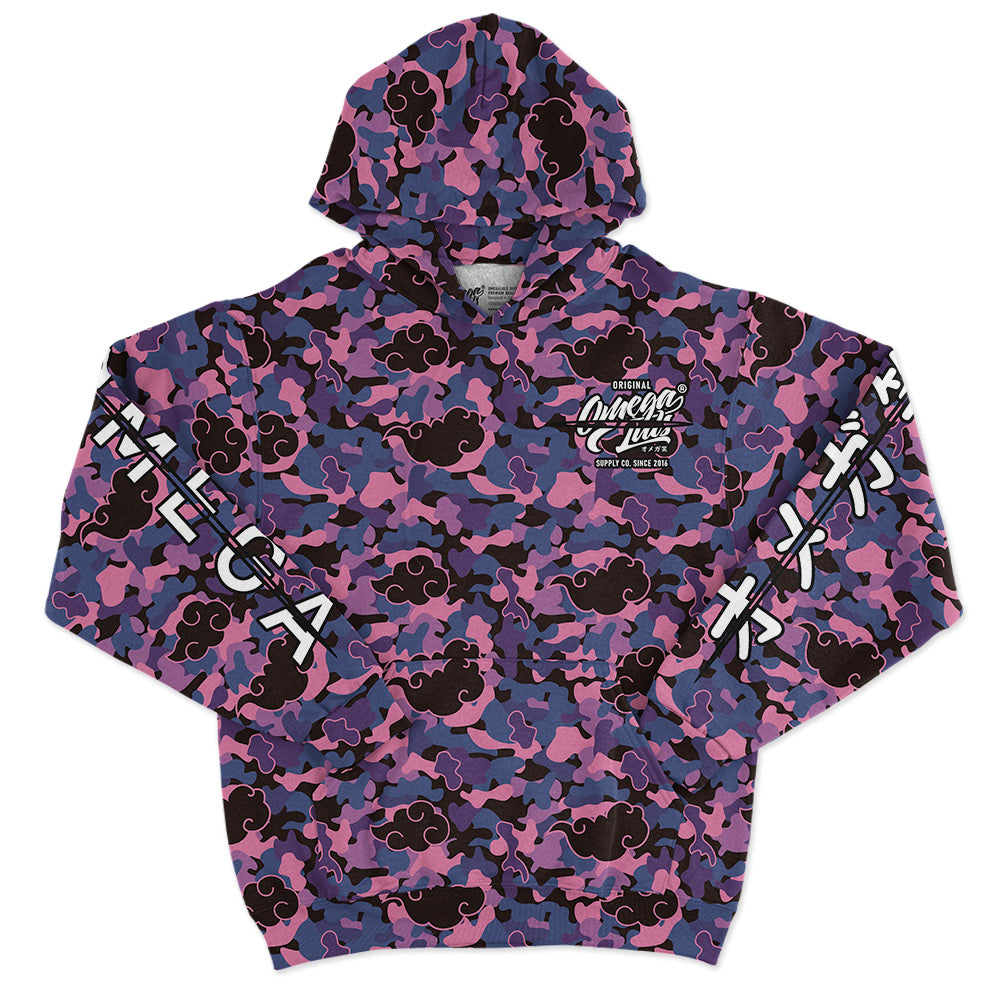 Purple Akatsuki Camo Unisex Hoodie Front