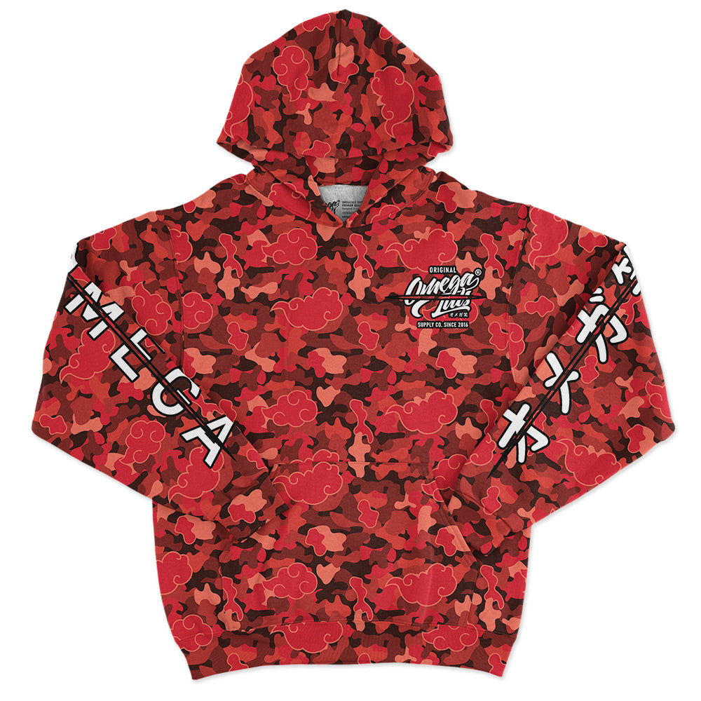 Red on sale camouflage hoodie